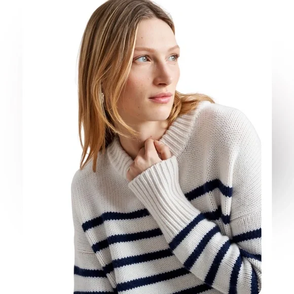 La Ligne Marin Sweater. S. Cream/Navy. EUC. - Picture 4 of 12